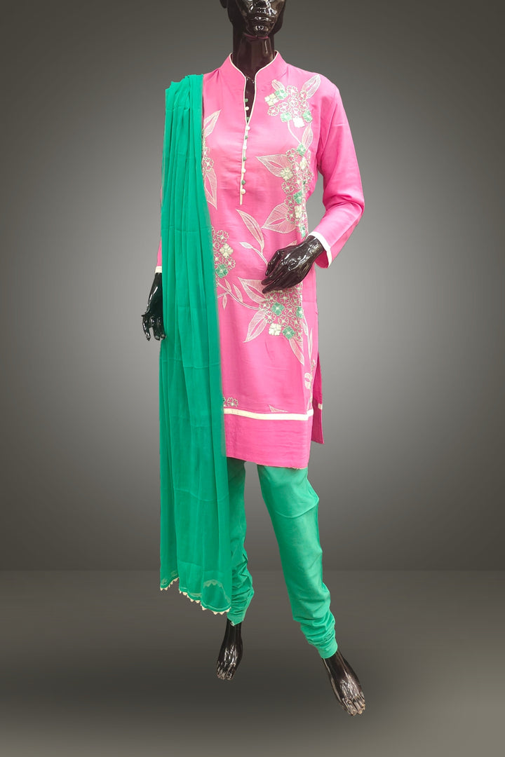 Combo of 3 Straight Cut Salwar Suits - Large