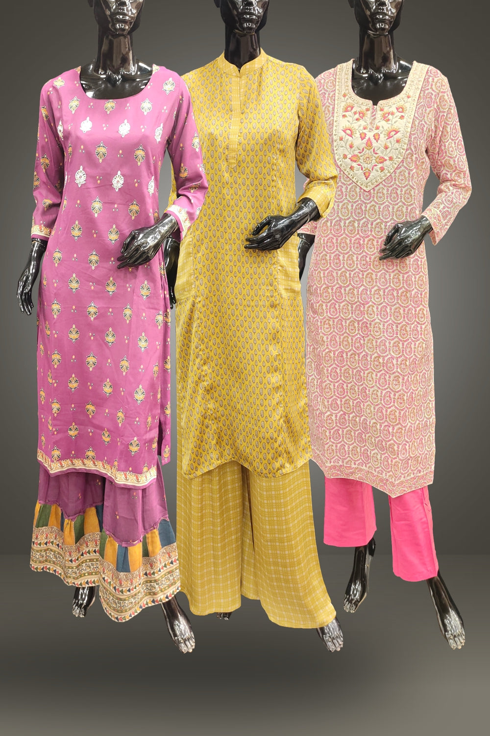 Combo of 3 Medium Size Salwar Suits