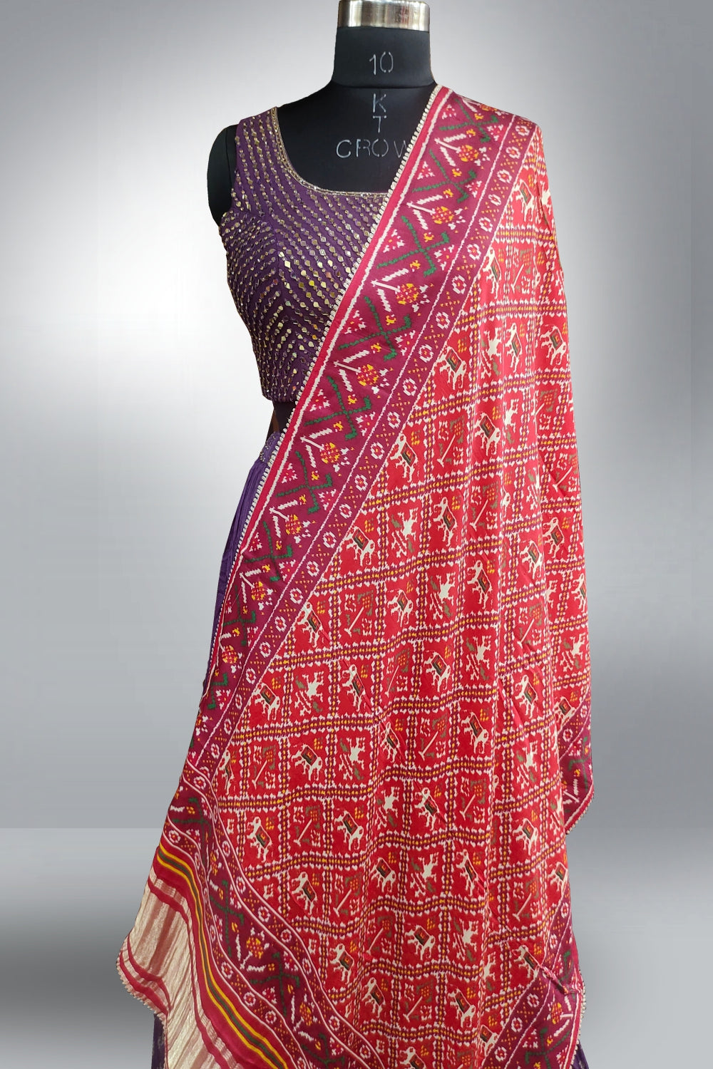 Dola Silk Purple Lehenga