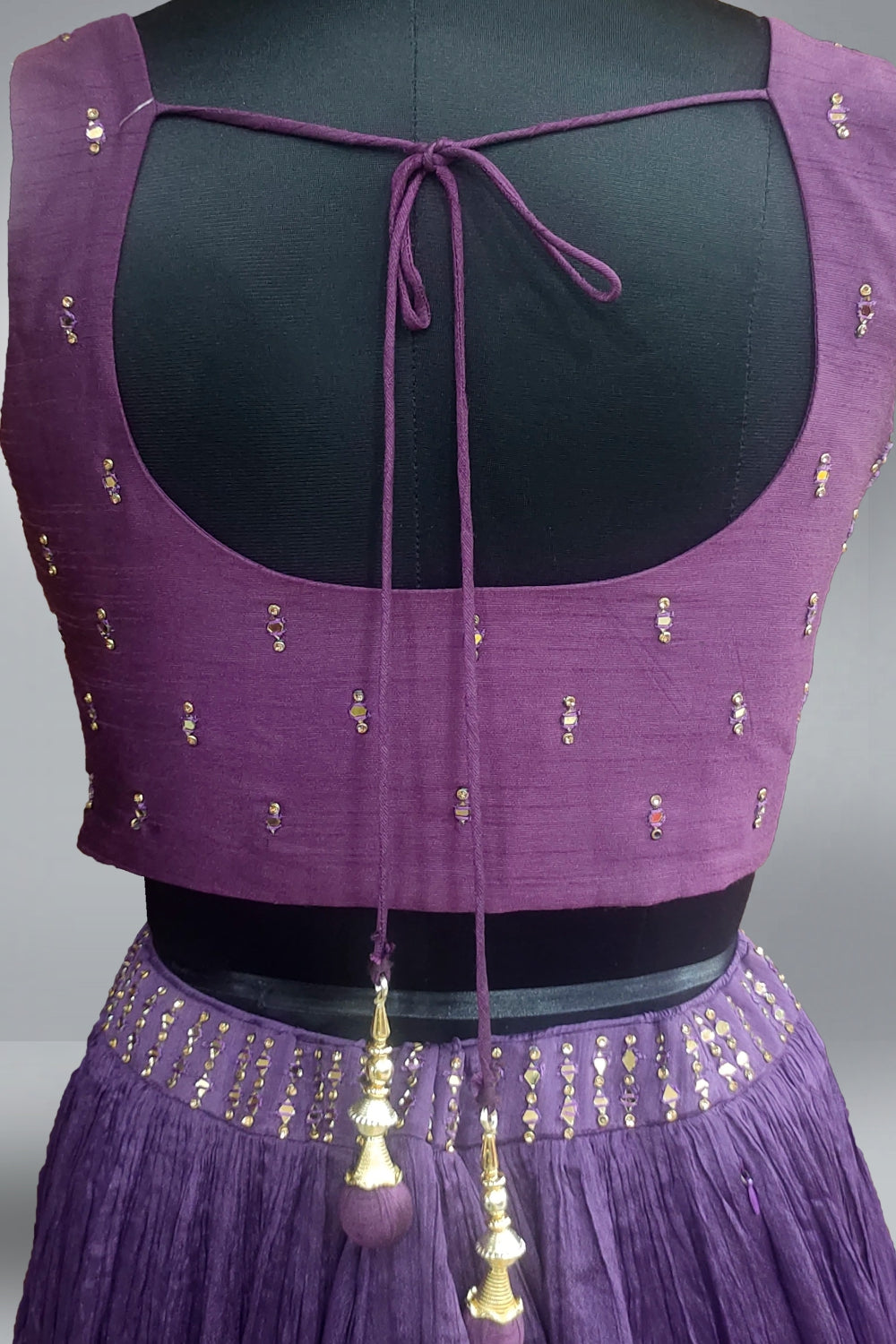 Dola Silk Purple Lehenga