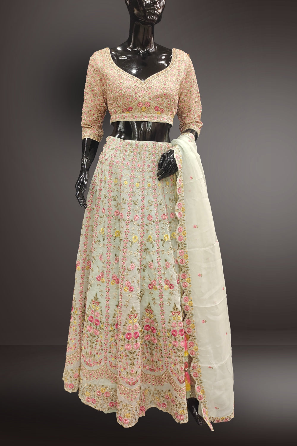 Floral Embroidered Women's Lehenga