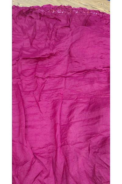 Bhandani Printed Dark Magenta Color Silk Saree