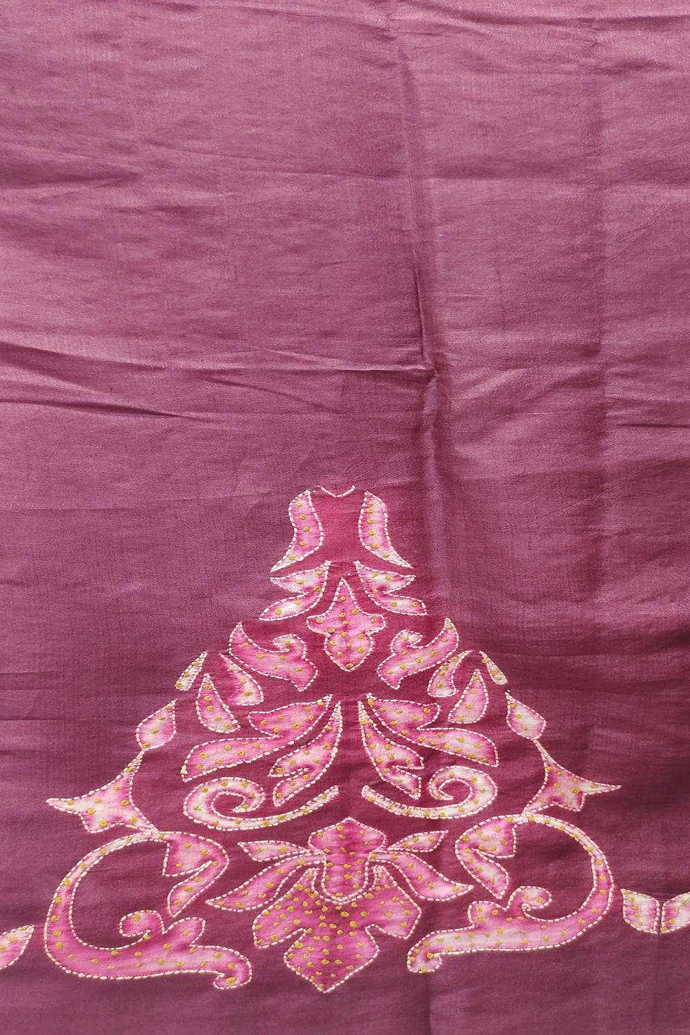 Tussar Silk Shibori Printed Saree