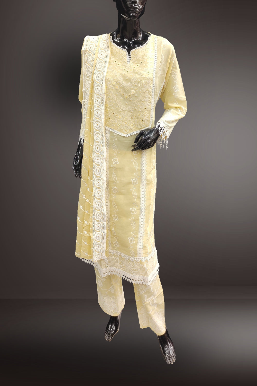 Combo of 3 Medium Straight Cut Salwar Suits