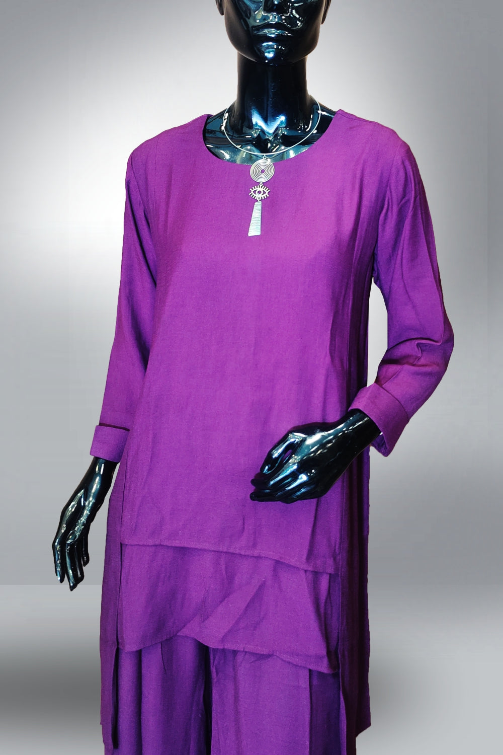 Soft Rayon Violet Coord Sets