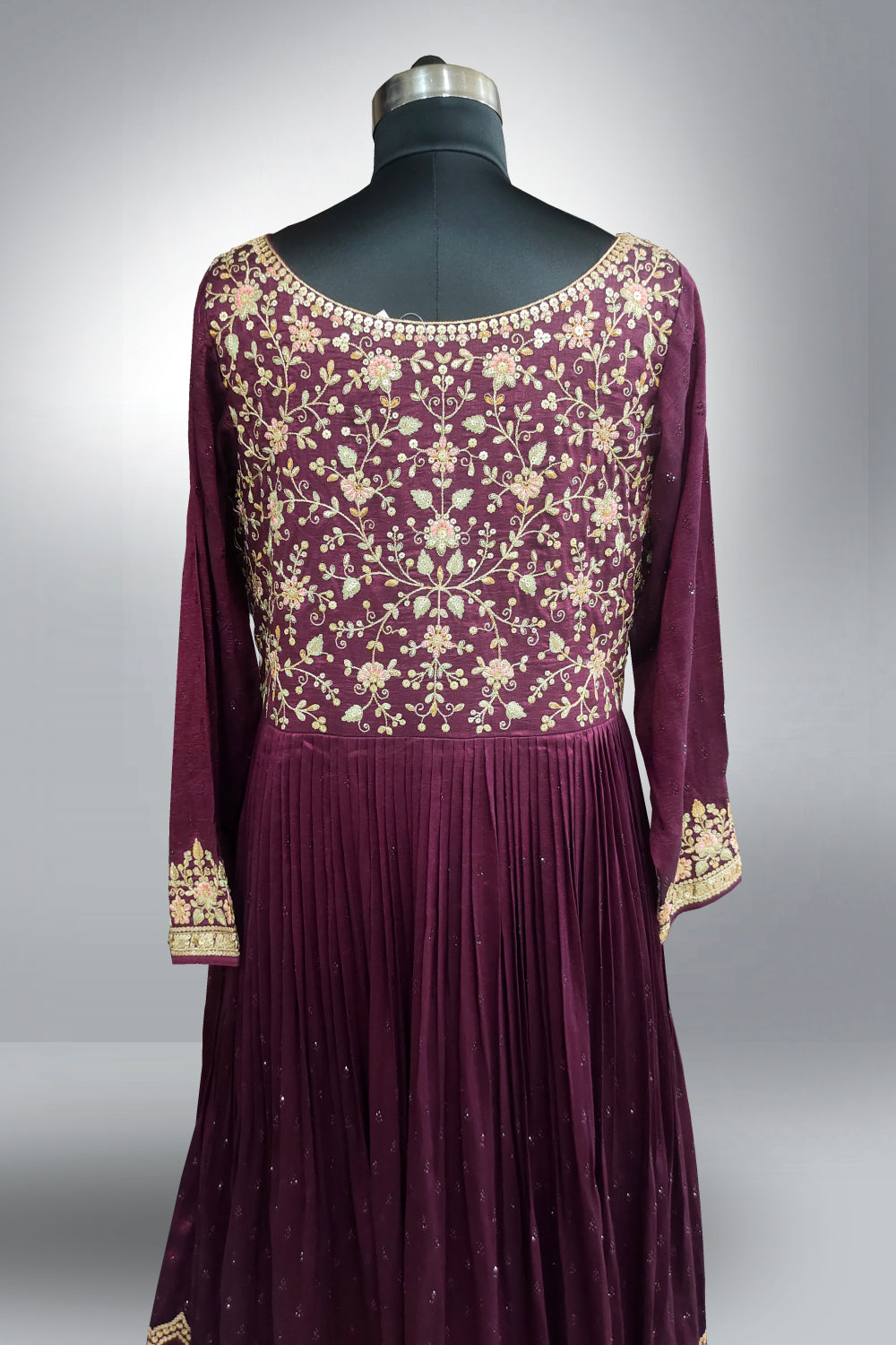 Silk Georgette Embellished Work Anarkali Suit