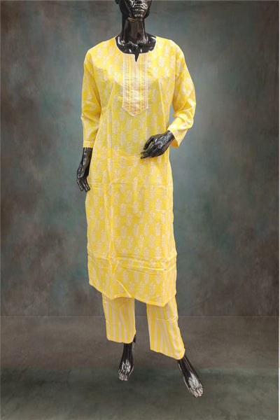 Combo of 3 Straight Type Cotton Salwar Suits