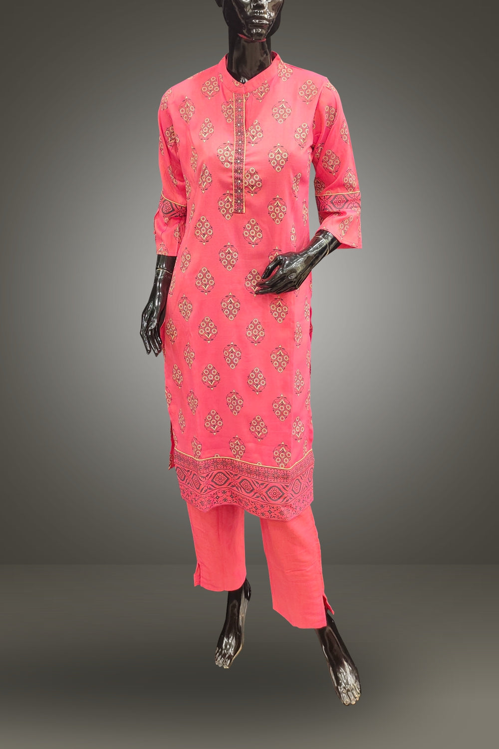 Combo of 3 Cotton Straight Salwar Suits