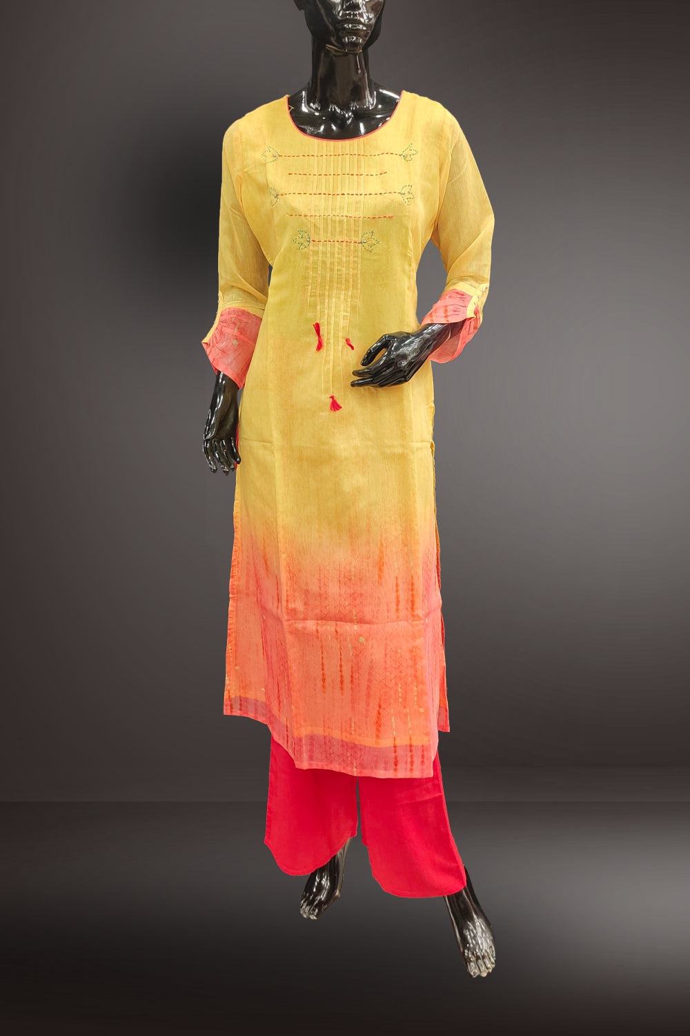 Combo of 3 Straight Cut Salwar Suits - Large