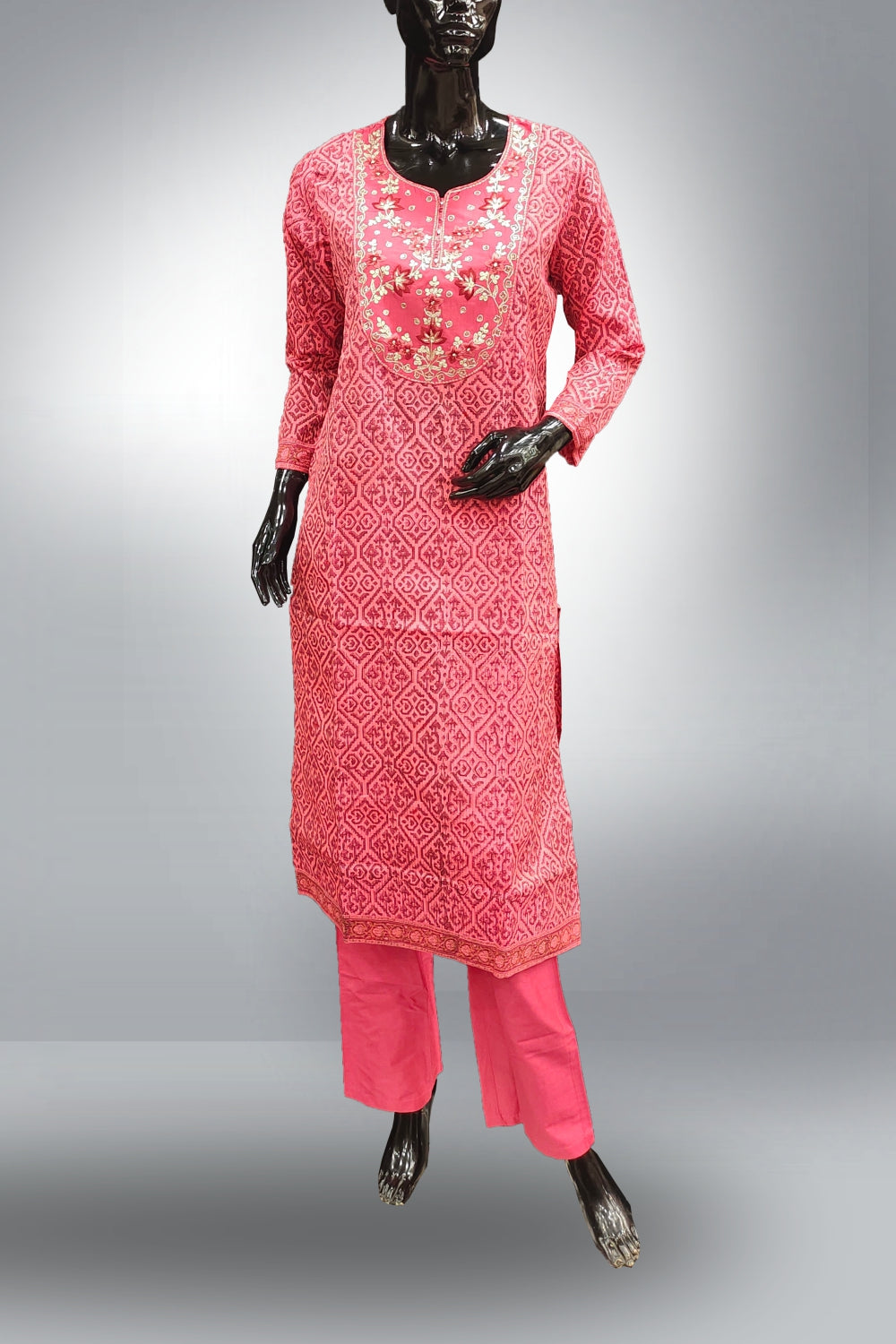 Combo of 3 Straight Cut Salwar Suits - Medium