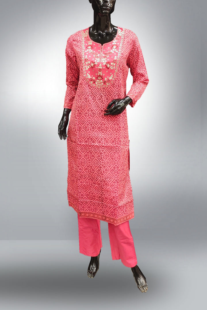 Combo of 3 Straight Cut Salwar Suits - Medium