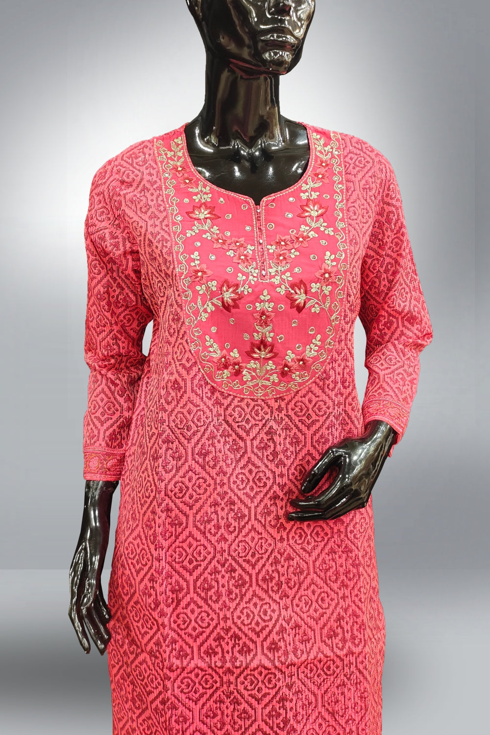 Combo of 3 Straight Cut Salwar Suits - Medium