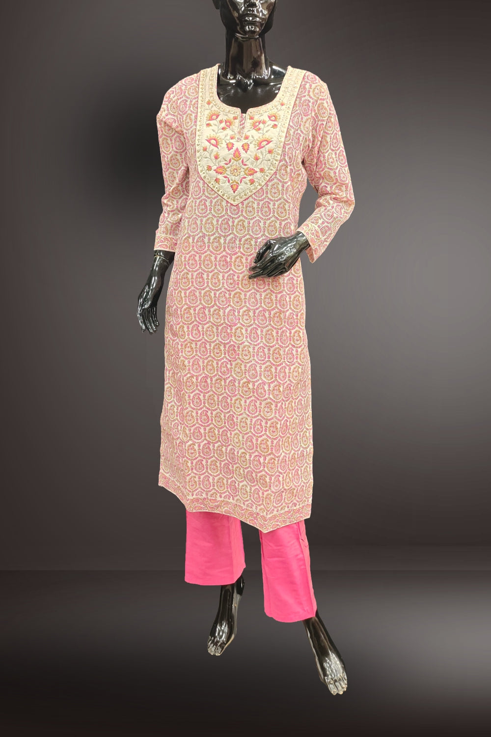 Combo of 3 Cotton Embroidered Salwar Suits