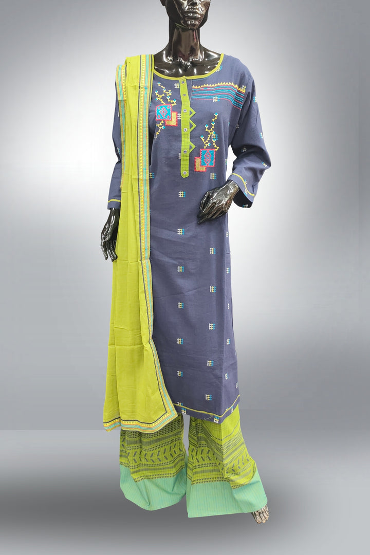 Combo of 3 Straight Type Cotton Salwar Suits