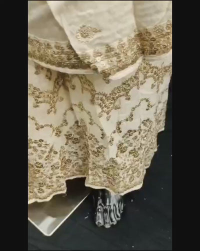 Silk Fabric Round Neck Lehenga